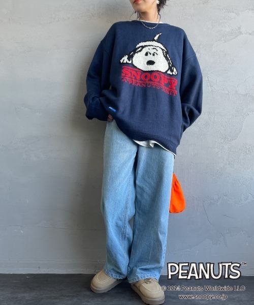 SEQUENZE ニット セーター 「SEQUENZ/シークエンズ」 SNOOPY ビッグ