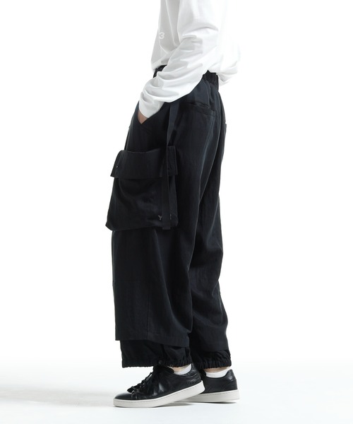 “Y-3” ワイドカーゴパンツ Black Y-3 - 【ラスト1点】Y-3 Sport Uniform Cuffed Cargo Pants