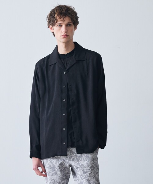 5351 POUR LES HOMMES シャツ ジャガード 長袖 シャツ メンズ