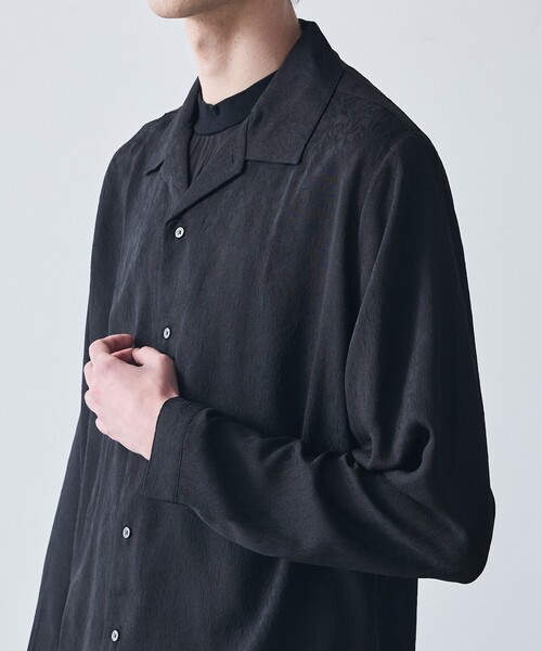5351 POUR LES HOMMES シャツ ジャガード 長袖 シャツ メンズ