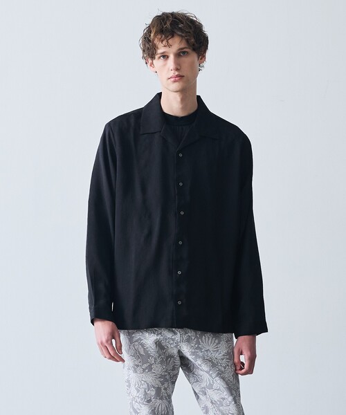 5351 POUR LES HOMMES シャツ ジャガード 長袖 シャツ メンズ