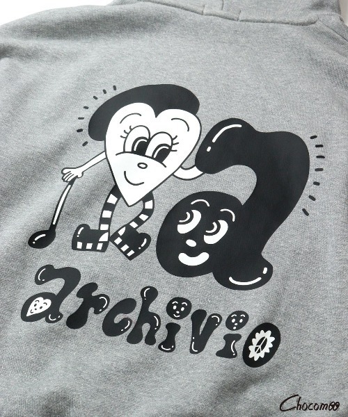 archivio パーカー 「ARCHIVIO×Chocomoo」フードパーカー
