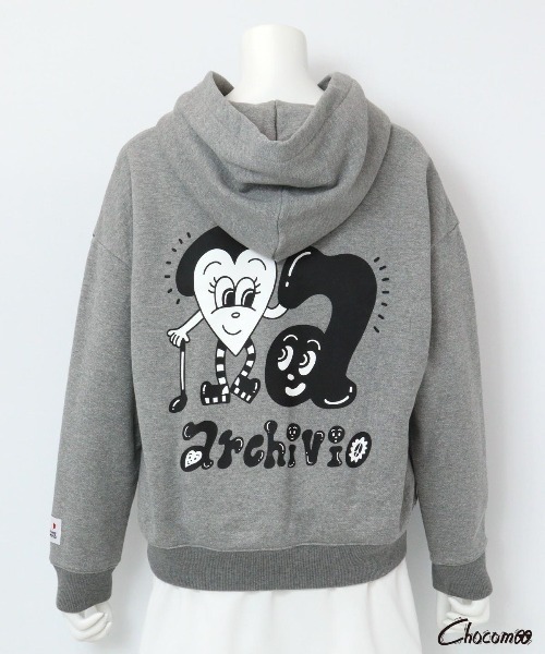 archivio - 新品⛳️アルチビオ  フード付きパーカー　ジャケット　ブルゾン　レディース archivio パーカー 「ARCHIVIO×Chocomoo」フードパーカー