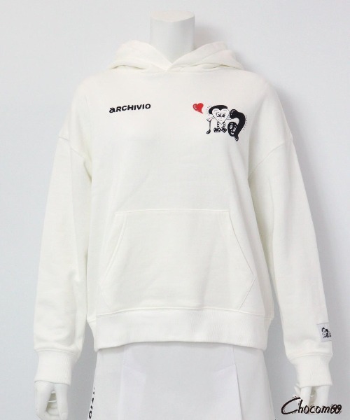 archivio パーカー 「ARCHIVIO×Chocomoo」フードパーカー