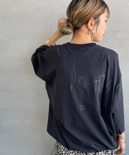tシャツ 「MANHATTAN PORTAGE/マンハッタンポーテージ」 別注 4WAYストレッチ バックプリントTシャツ レディース メンズ Manhattan Portage tシャツ 「MANHATTAN PORTAGE/マンハッタン