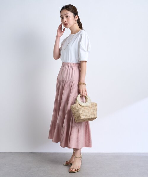 美品☆ラブティックボンボン 完売品☆ウェザーティアードロングスカート　38 美品☆ラブティックボンボン 完売品☆ウェザーティアードロング