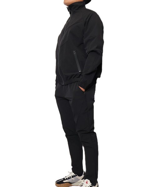 MMMM セットアップ MMMM/ナイロンストレッチ トラックトップ 切り替え