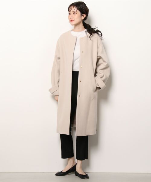 新品　green label relaxing ノーカラーコート green label relaxing（グリーンレーベルリラクシング） ノーカラー