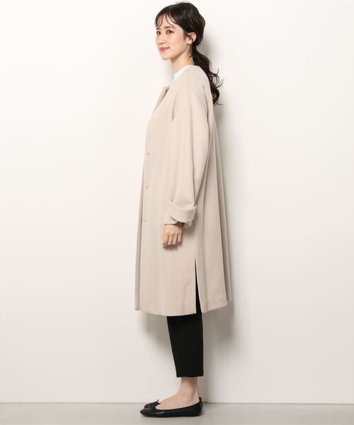 ノーカラーコート green label relaxing green label relaxing（グリーンレーベルリラクシング） ノーカラー