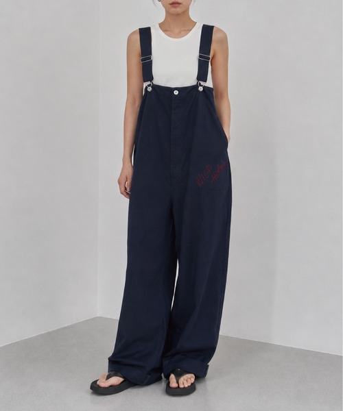 サロペット・オーバーオール・オールインワン TostalgicClothing Marinerompers/navy S-M SOTT サロペット オーバーオール Embroidered Overalls 刺繍