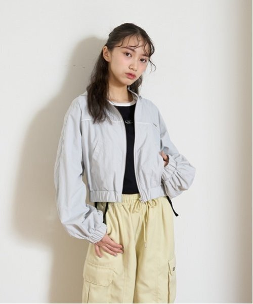 LOVETOXIC ブルゾン アウター 「LTXC」クロップドラインブルゾン