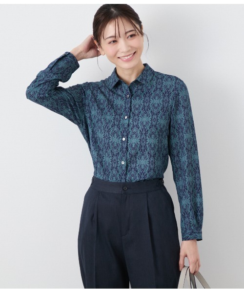 【美品】 ノーブル 近年モデル シャツ ブラウス レギュラーカラー Noble（ノーブル）の「コンパクトレギュラーシャツ（シャツ/ブラウス