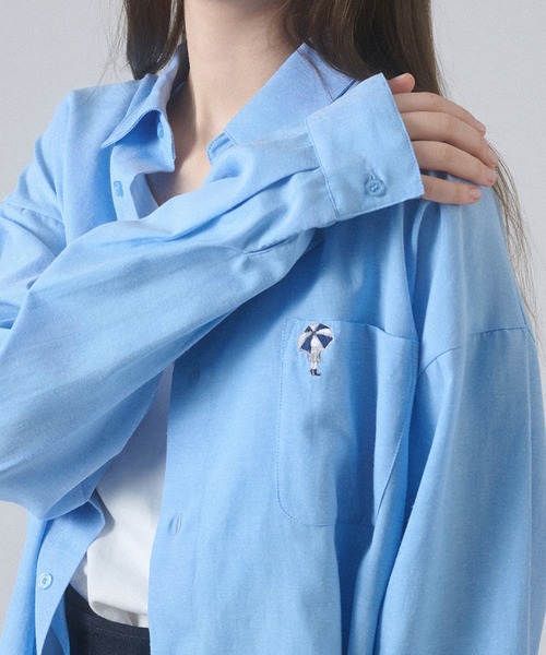 ONCILY シャツ POCKET LOGO REGULAR COLLAR SHIRT / ポケット