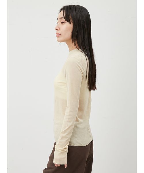 ミラオーウェン Mila Owen プルオーバートップス 長袖 裏地付き 後ろファスナー ストレッチ ポリなど M (1) オフホワイト 白系 レディース トップス｜Mila Owen（ミラオーウェン）の通販サイト【公式】