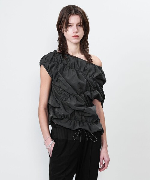 ASTRAET ブラウス シャツ 「ASTRAET」 タフタ シャーリング