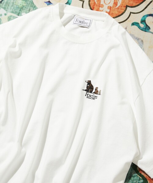 Foxfire（フォックスファイヤー） tシャツ 別注 刺繍ロゴ ショート