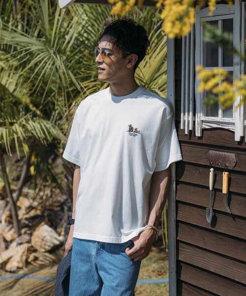 Foxfire tシャツ Foxfire/フォックスファイヤー 別注 刺繍ロゴ