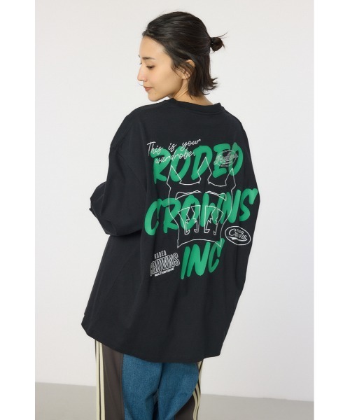 RODEO CROWNS WIDE BOWL tシャツ BACK SKETCH LOGO ロングT