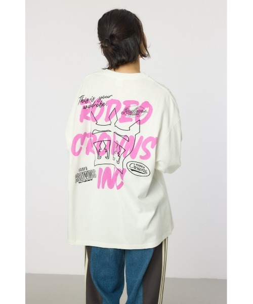RODEO CROWNS WIDE BOWL tシャツ BACK SKETCH LOGO ロングT