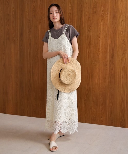 BAB（バブ） ワンピース 「S・Mサイズ展開」レースバックリボンキャミ