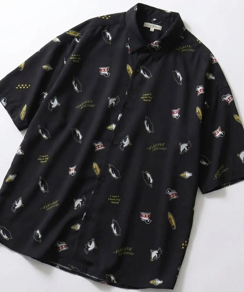 RNA SWEAT アニマル 総柄 半袖シャツ SITRY（シトリー） シャツ Silk Touch Animal Print Shirt/接触冷感