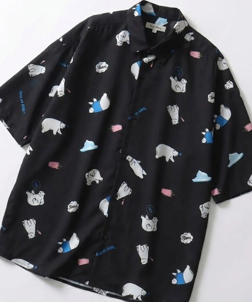 SITRY（シトリー） シャツ Silk Touch Animal Print Shirt/接触冷感