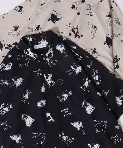 SITRY（シトリー） シャツ Silk Touch Animal Print Shirt/接触冷感