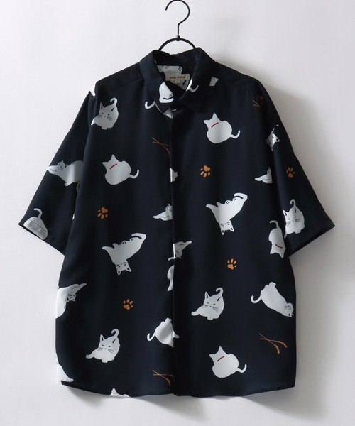 ドゥーズィエムクラス  Animal-print シャツ コットンシルク 日本製 SITRY（シトリー） シャツ Silk Touch Animal Print Shirt/接触冷感