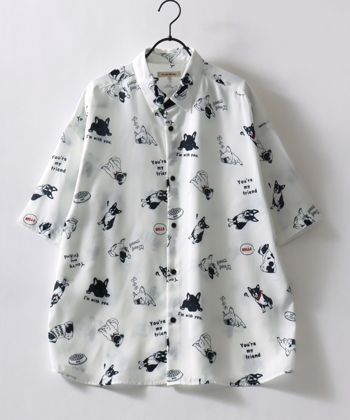 SITRY（シトリー） シャツ 半袖 Silk Touch Animal Print Shirt/接触冷