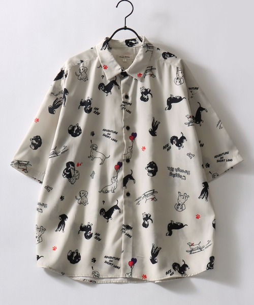 SITRY（シトリー） シャツ 半袖 Silk Touch Animal Print Shirt/接触冷