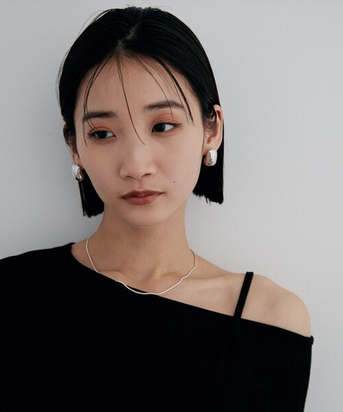 COCOSHNIK（ココシュニック） ピアス シルバー ホロウピアス ロング