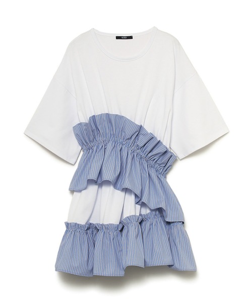 トップス SORIN Asynmentry Ruffled T-shirt SORIN tシャツ Asynmentry Ruffled T-shirt レディース