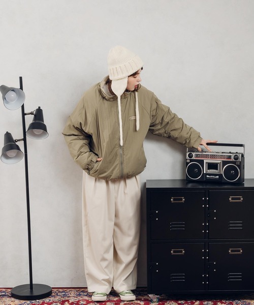 「MUHET」 ブルゾン X-LARGE ネイビー レディース_画像2