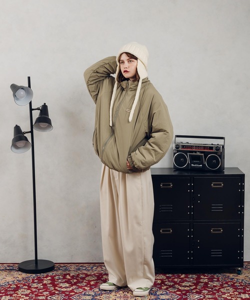 「MUHET」 ブルゾン X-LARGE ネイビー レディース_画像4