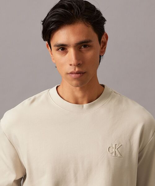 国内発送/ /コットン・インターロックTシャツ Calvin Klein tシャツ 「ユニセックス」インター ロックTシャツ