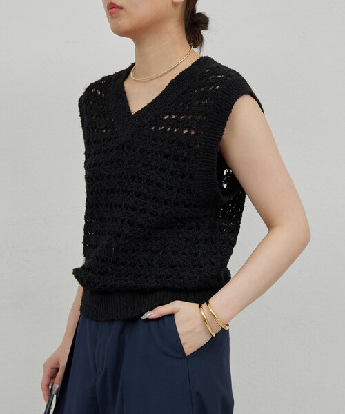 美品 GALLARDAGALANTE フェイクカシミヤベスト