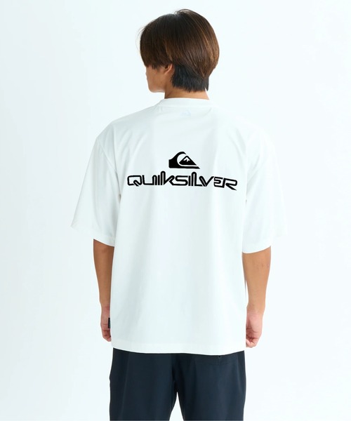 ★QUIKSILVER★半袖 ラッシュガード/ ルーズフィット Quiksilver ラッシュガード DOUBLE LOGO SS /クイックシルバー