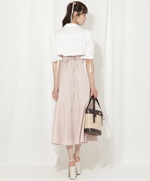 epine キャミワンピース クロップド丈ブラウス セット epine エピヌ キャミワンピ クロップド丈ブラウス(半袖) セット