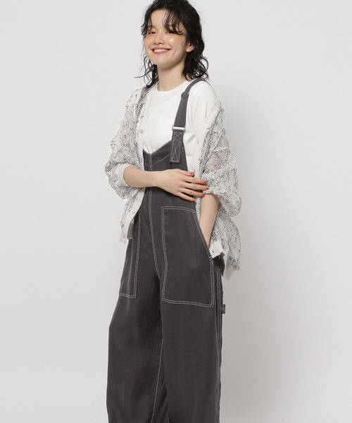 niko and ｜FINEリネンツイルサロペット | Rakuten Fashion