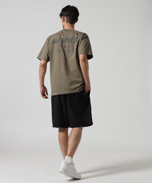 AVIREX tシャツ MIL. STENCIL OFFICIAL LOGO T-SHIRT