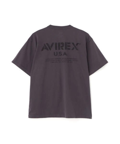 国内発送【AVIREX】MIL. STENCIL OFFICIAL LOGO T-SHIRT AVIREX tシャツ MIL. STENCIL OFFICIAL LOGO T-SHIRT