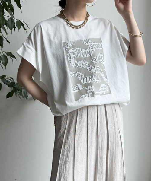 DouDou tシャツ 「WEB限定」ジャガープリントTEE レディース