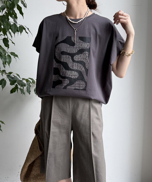 DouDou tシャツ 「WEB限定」迷彩ロゴTEE レディース : ZOZOTOWN