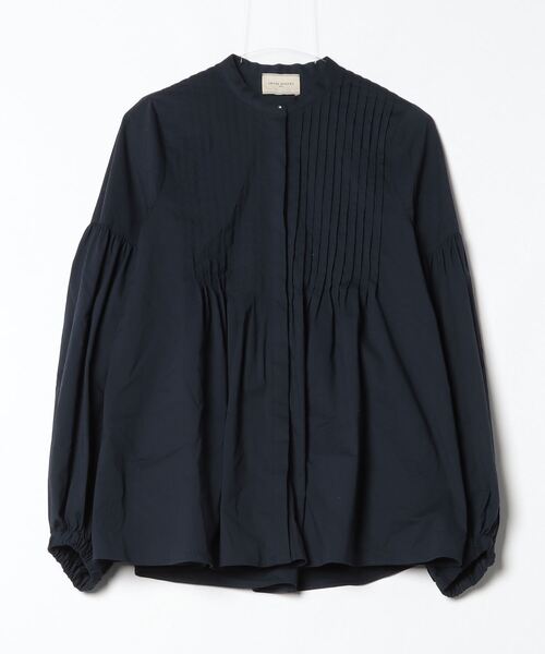 「UNITED ARROWS」 長袖ブラウス 38 ネイビー レディース