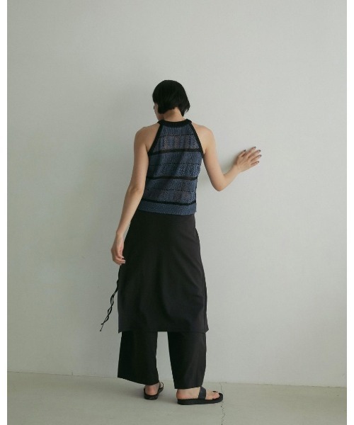 anuke（アンヌーク） タンクトップ ノースリーブ anuke Border Knit