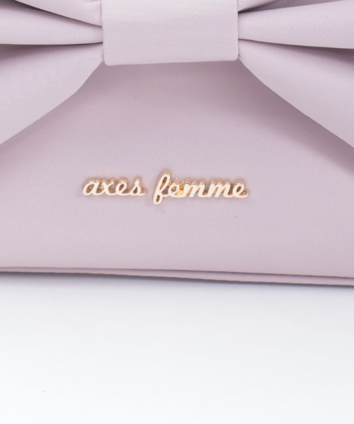 axes femme ショルダーバッグ バッグ リボン撥水ナイロン