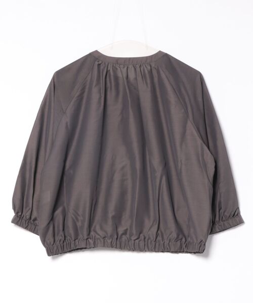 「Honeys」 「GLACIER」ジップアップブルゾン M グレイッシュベージュ レディース_画像2