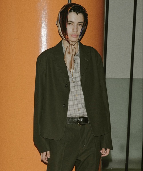 ジャケット テーラードジャケット COMPACT TAILORED JACKET メンズ レディースの画像
