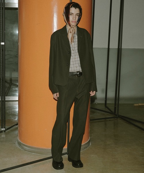 ジャケット テーラードジャケット COMPACT TAILORED JACKET メンズ レディースの画像