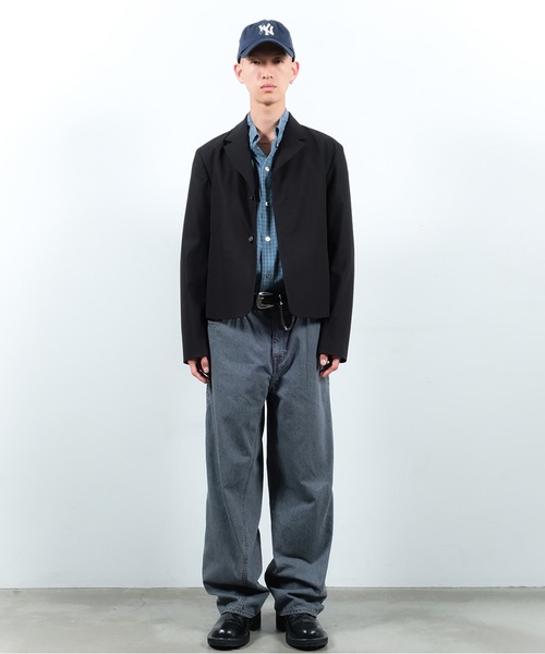 ジャケット テーラードジャケット COMPACT TAILORED JACKET メンズ レディースの画像